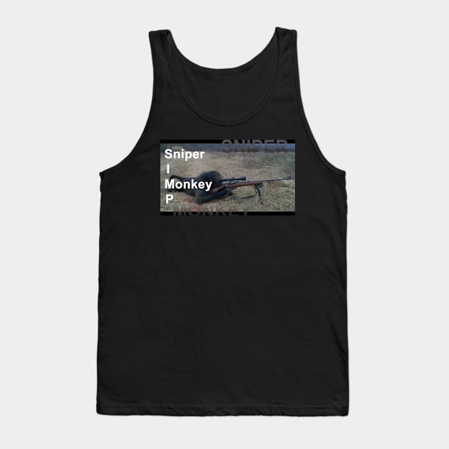 Sniper Monkey Tank Top by Lukasking Tees